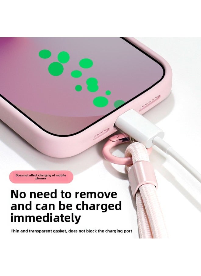 Generic - Suitable For Iphone15plus Mobile Phone Case For Iphone 12 Liquid Silicone 13 Super Fire 16promax Fulcrum 14-Color:Ll419 Bamboo Everything Goes Smoothly [yuanfeng Blue·lanyard] True Liquid ★ Built-in Bracket ★ Magsafe Magnetic Suction-Applicable Models:For Iphone15ProMax - Image 1