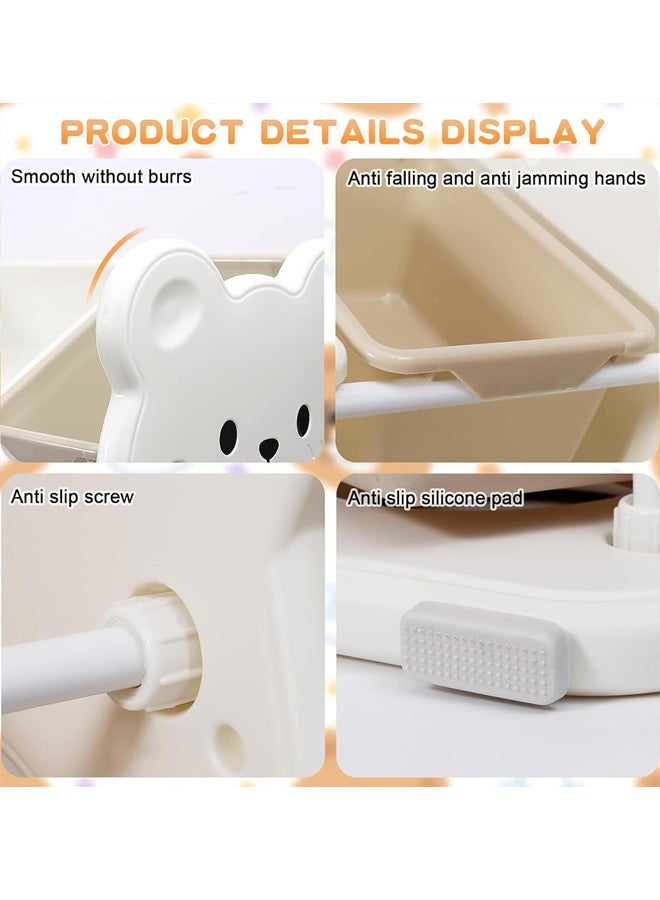 Beauenty Children's Toy Storage Organizer, Large Kids Toy Chests, Removable Kids Storage Bins Toy Boxes, Children's Toy Storage Rack, Toy Box Organizer for Kids' Playroom (White) - Image 4