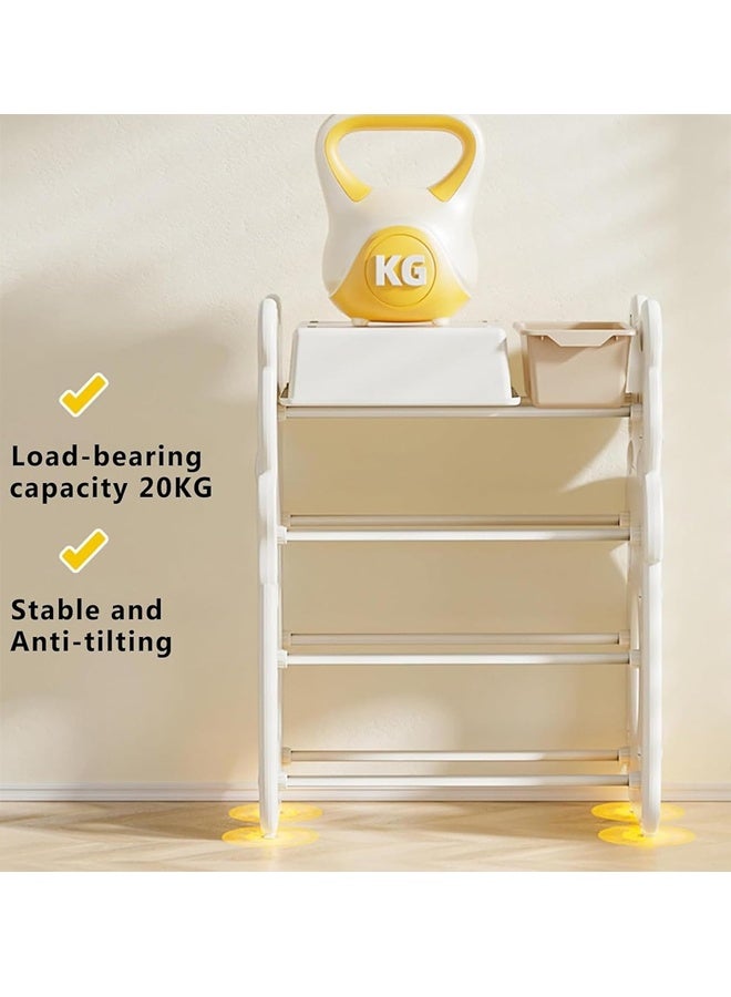 Beauenty Children's Toy Storage Organizer, Large Kids Toy Chests, Removable Kids Storage Bins Toy Boxes, Children's Toy Storage Rack, Toy Box Organizer for Kids' Playroom (White) - Image 5