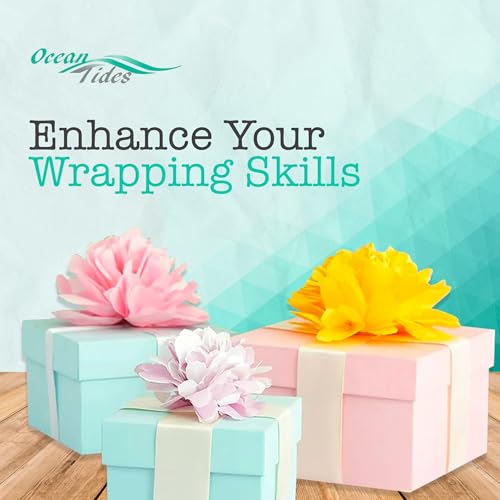 Ocean Tides Premium Wrapping Paper – 100 Sheets (14 x 20 Inches) Colored Tissue Paper for Gift Bags, Birthday Party, Flower Decorations, Mother's Day, Wedding, Crafting & Custom Art Projects - Yellow - Image 4