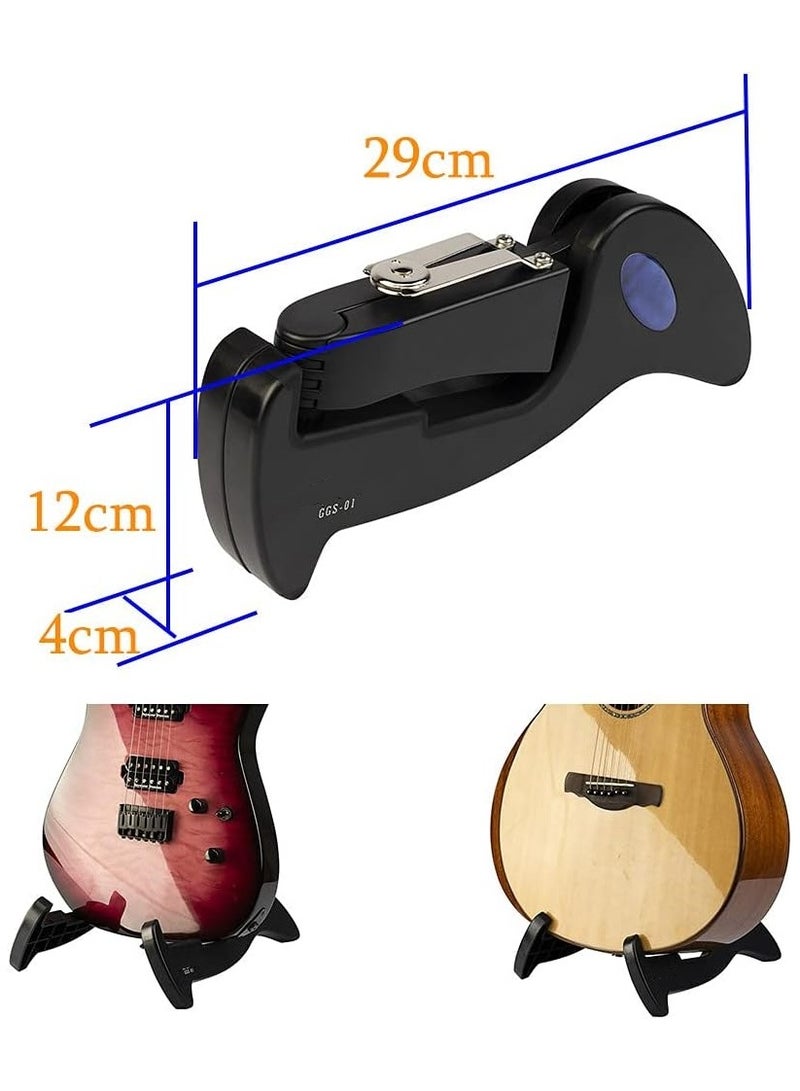 Guitto Guitar Stand Tripod Adjustable Classic A-Frame Stand Universal for Acoustic and Bass Electric Guitars Folding Floor Travel Stand Small Single Holder - Image 2