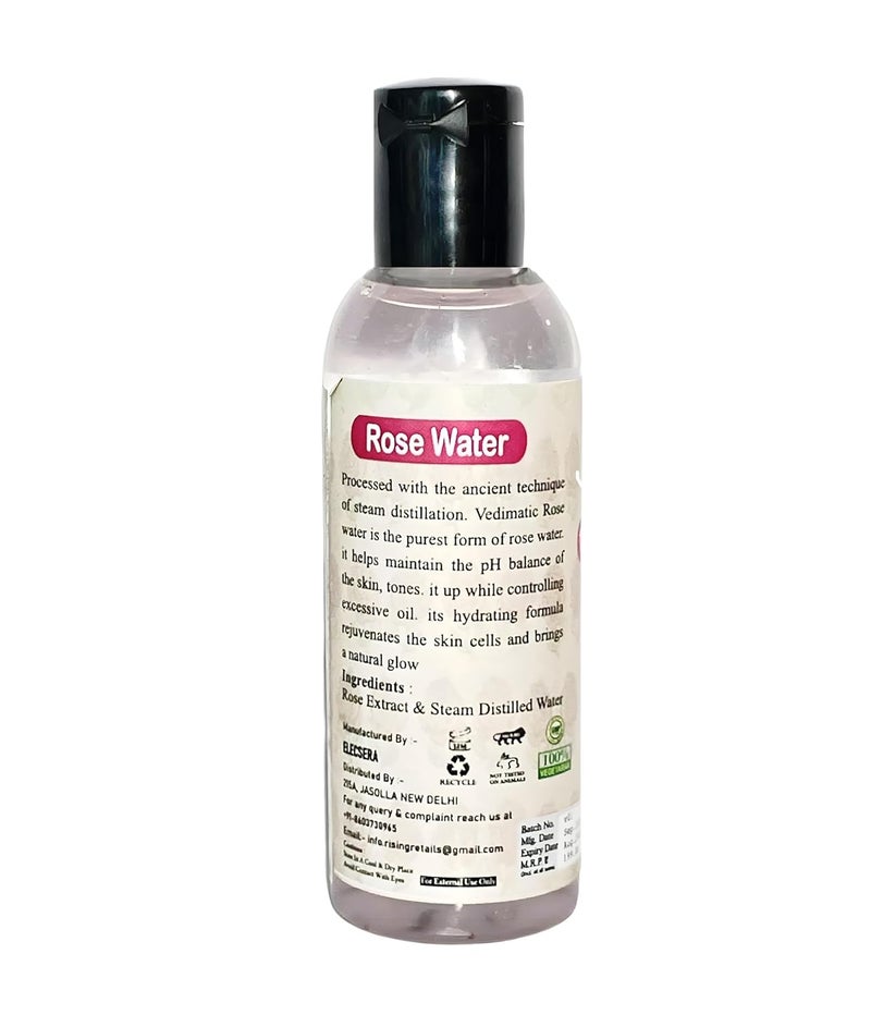 Elecsera Rose Water Face wash for Face Hydration Oil Control  Cleanses Pores For Men And Women Face Wash 50 ml - Image 5