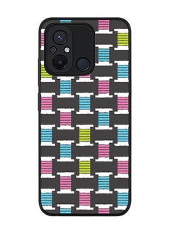 Rugged Black edge case for Xiaomi Redmi 12C 4G, Slim fit Soft Case Flexible Rubber Edges Anti Drop TPU Gel Thin Cover -  Thread Roll
