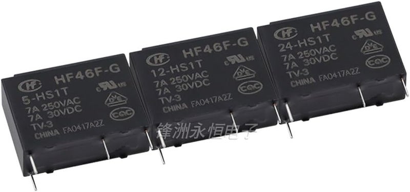 HF46F G 12 HS1T 4 دبوس 7A عادة مفتوح ريلاي 50 قطعة مجموعة مصفوفة - Image 1