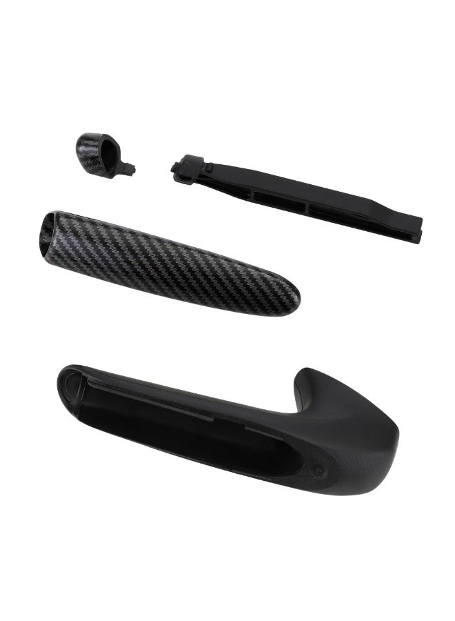 Emergency Brake Parking Handle Cover, 47115-SNA-A82ZA Car Handle Grip and Knob Set, Carbon Fiber Color Car Handbrake Cover Fits for Honda Civic 2006-2011 - Image 5