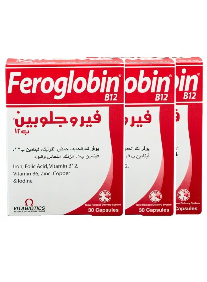 فيروجلوبين 3 عبوة ب12 30كبسولة - Image 1