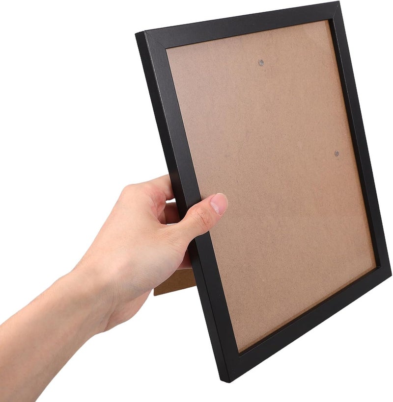 Wooden Picture Frames Wall Hanging Set 10pcs with Multi Size 4x6, 5x7, 8x10 Black DIY Photo Frame Holders for Home Decor and Artwork Display - Image 4