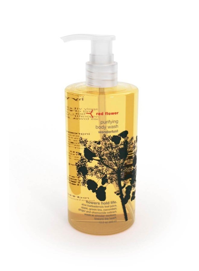 Red Flower Wanderlust Purifying Body Wash  Cleanse  Hydrate Botanical Shower Gel with Organic Fruit  Leaf Extracts for Hydrated Radiant Skin 10 oz - Image 2