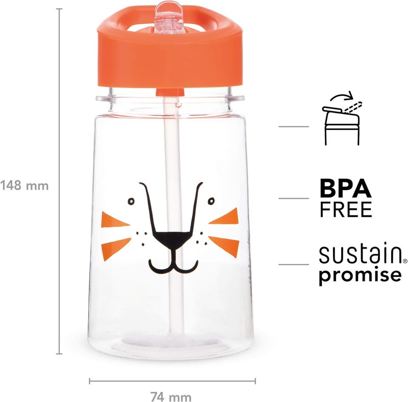 Aladdin Zoo Flip & Sip Water Bottle 0.43L - Lion Design for Kids - Image 3