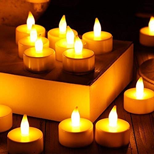 Ein Sof LED Tealight Candles - Set of 36 pcs, Safe, Eco-Friendly, and Long-Lasting Flameless & Smokeless Candles for Romantic Ambiance and Versatile Decorating - Warm White, 3cmx3cm - Image 4