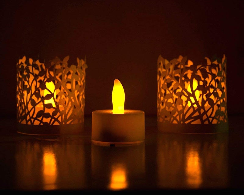 Ein Sof LED Tealight Candles - Set of 36 pcs, Safe, Eco-Friendly, and Long-Lasting Flameless & Smokeless Candles for Romantic Ambiance and Versatile Decorating - Warm White, 3cmx3cm - Image 3