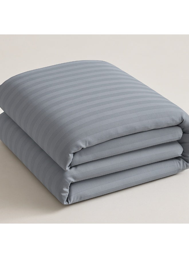 مينج لي مفرش فندقي مفرد 5 قطع من مايكروفايبر مع حشوة قابلة للإزالة – تصميم خطوط أنيق يناسب سرير بحجم 120×200 سم - Image 3