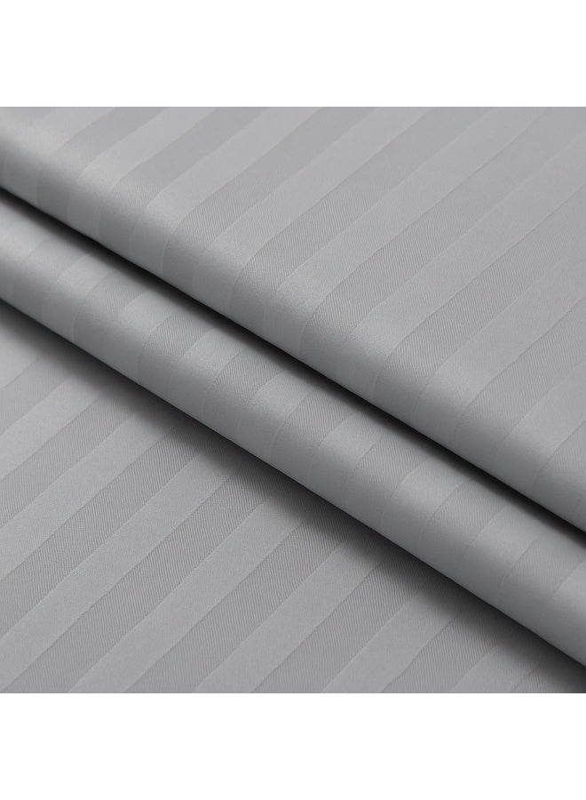 مينج لي مفرش فندقي مفرد 5 قطع من مايكروفايبر مع حشوة قابلة للإزالة – تصميم خطوط أنيق يناسب سرير بحجم 120×200 سم - Image 4