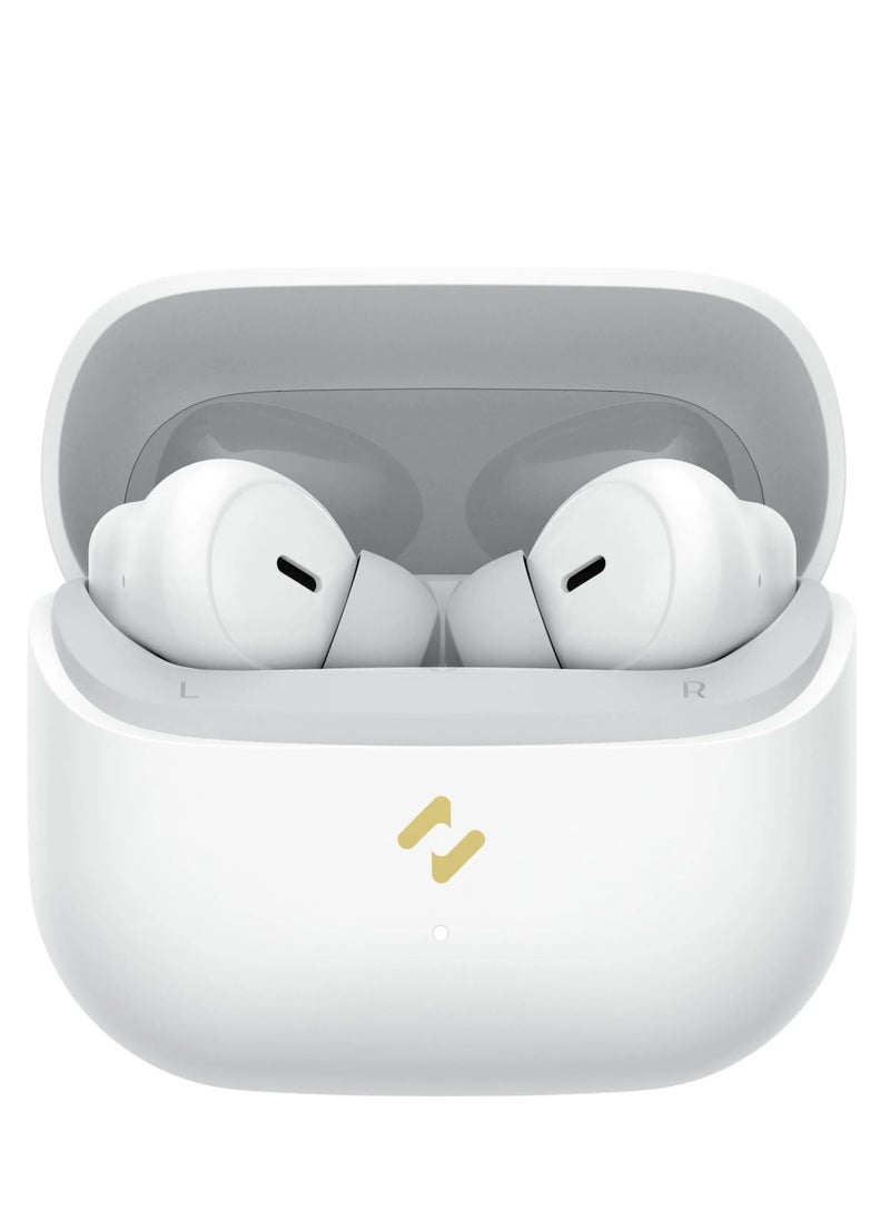 havit Wireless Earbuds, TWS Bluetooth 5.4 with 13mm Driver, Dual MIC ENC Noise Cancelling Headphones, Multipoint Connection Bluetooth Earphones, 33H Playtime, In-Ear Headphones for Music, Calls, Gaming and More, Fully Compatible for Android and iOS Devices (White)  - Image 1