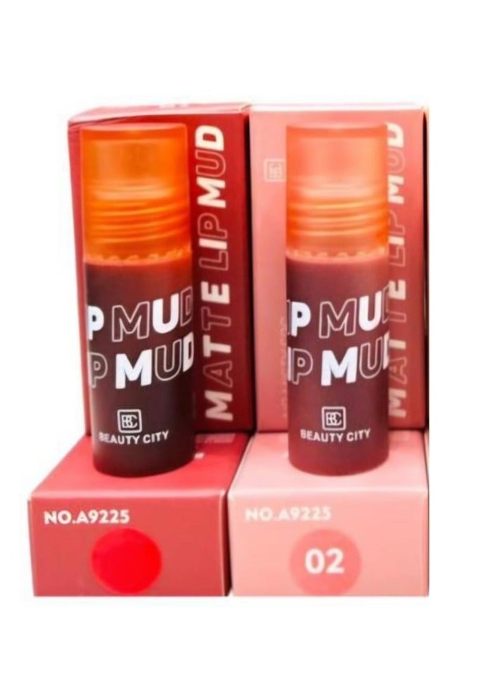 Beauty City Beauty City matte lip mud Long lasting  medium pink 02  - Image 2