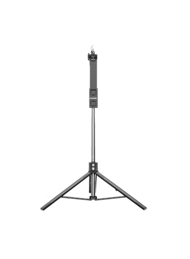 PLOKAMA حامل بث مباشر LED LIVE-K10 بطول 200 سم – حامل ثلاثي قابل للتعديل مع حامل هاتف وضوء حلقي للبث المباشر، تيك توك، يوتيوب، مكياج، مدونات الفيديو، التصوير الفوتوغرافي - Image 3
