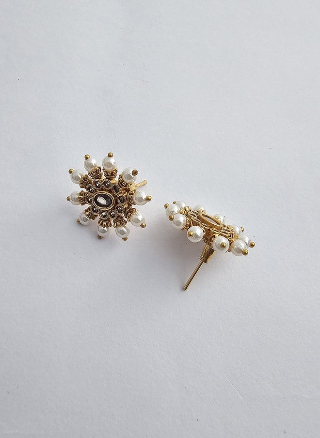 Binnis Wardrobe Gold Plated Stone Studded Jewellery Set - Image 4
