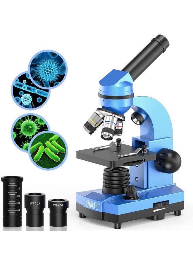 Emarth Microscope For Kids Beginners Children Student 40X 1000X Compound Microscopes With 52 Pcs Educational Kits  - Image 1