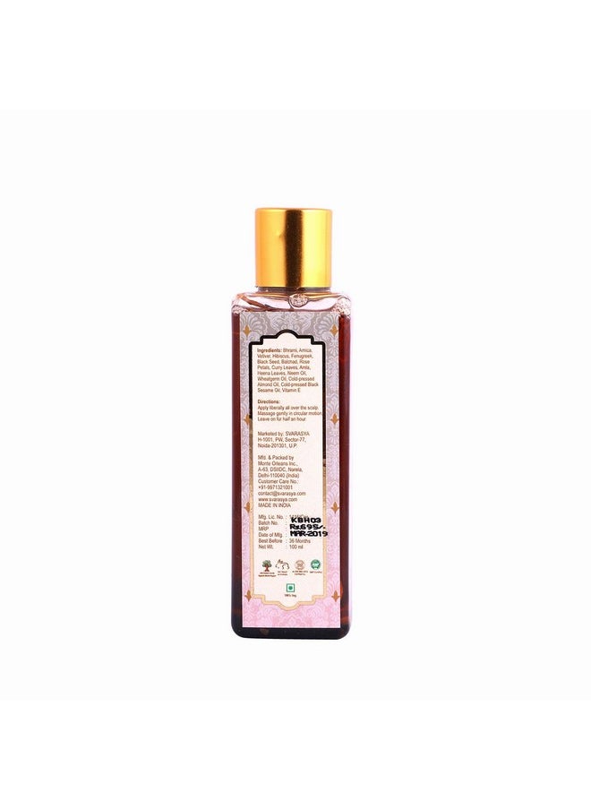 Svarasya - Saroma Tailam Herbs Infused Ayurvedic Hair Oil (Paraben And Mineral Oil Free) With Natural Ingredients (Oil 100 Ml) - Image 1