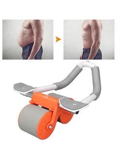 Beauenty Automatic Rebound Abdominal Wheel, Slip Resistant Low Noise Elbow Support Core Exercise Roller Intelligent Display for Men Women for Domestic (Orange)  - Image 2