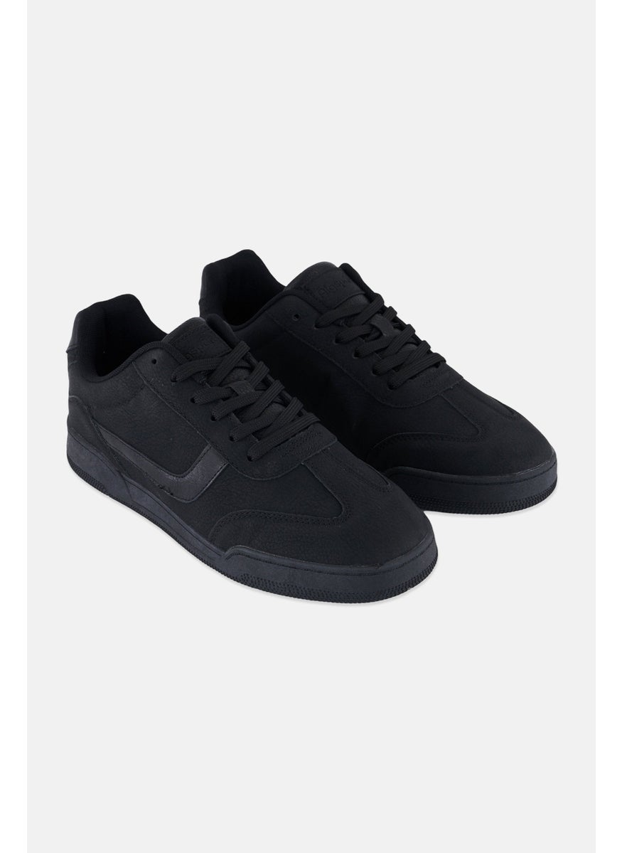 Algspar Men Lace Up Casual Shoes, Black  - Image 1