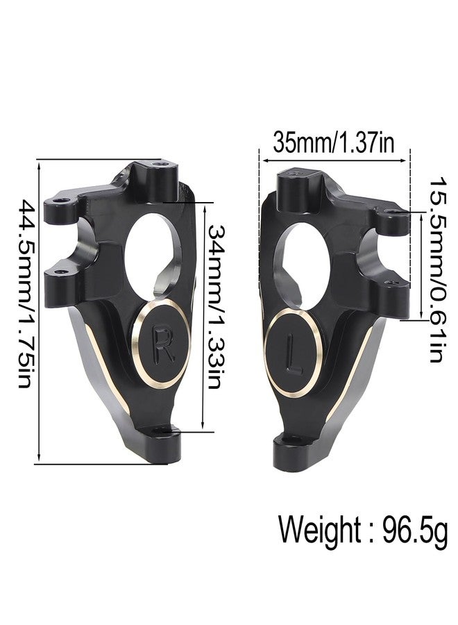 FACCNOY Brass Steering Knuckles Portal Front and Rear Cover Weights for 1/10 RC Crawler Car Vanquish VS4-10 Phoenix F10 Portal Axle Lower COG - Image 5