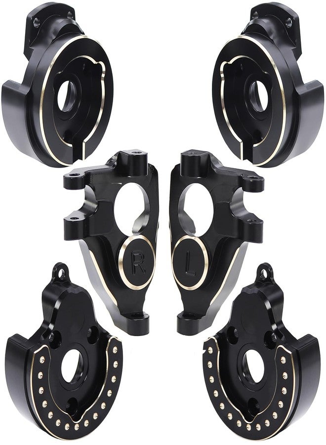 FACCNOY Brass Steering Knuckles Portal Front and Rear Cover Weights for 1/10 RC Crawler Car Vanquish VS4-10 Phoenix F10 Portal Axle Lower COG - Image 1