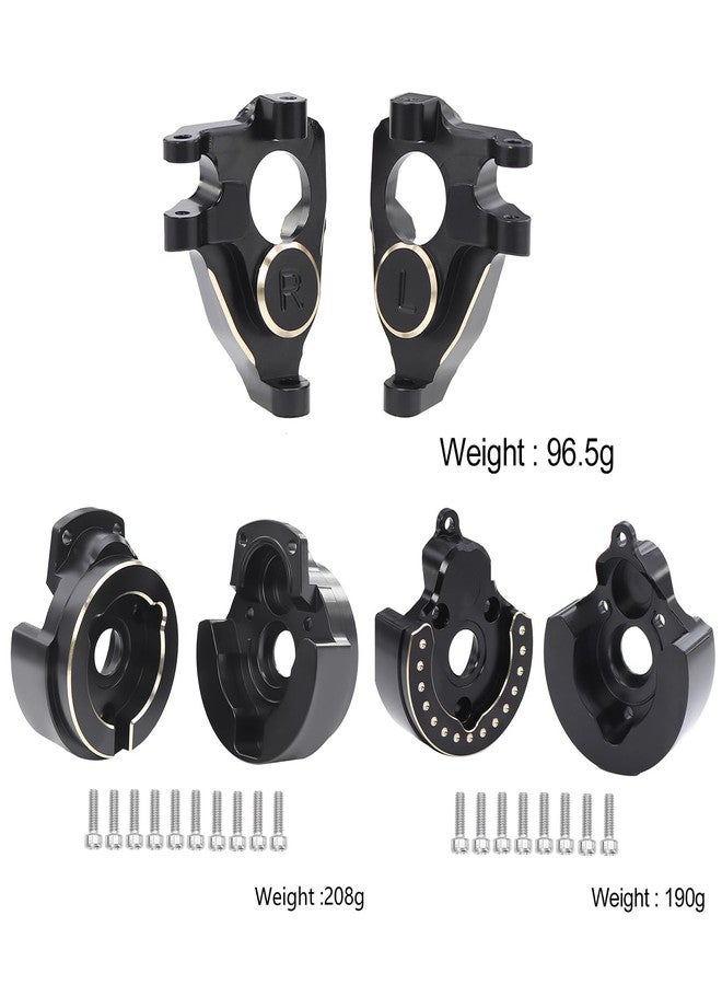 FACCNOY Brass Steering Knuckles Portal Front and Rear Cover Weights for 1/10 RC Crawler Car Vanquish VS4-10 Phoenix F10 Portal Axle Lower COG - Image 4