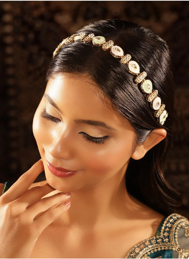 برياسي Kundan Studded Maang Tikka Head Jewellery