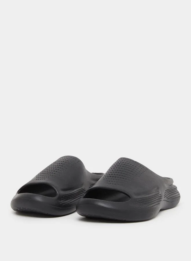 ستايلي Styli Perforated Open Toe Slip-On Slides