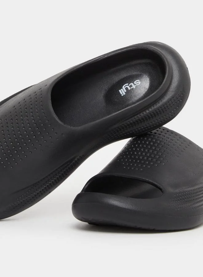 Styli Styli Perforated Open Toe Slip-On Slides