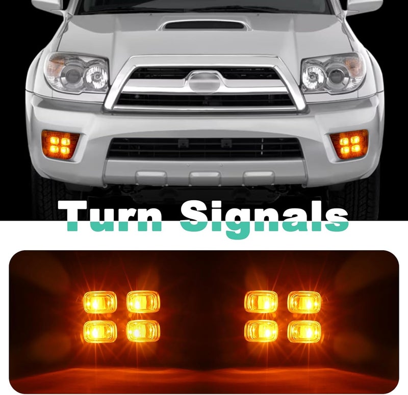 BreTrewri Daytime Running Fog Lights for Toyota 4Runner 2006-2009 with Turn Signal Function - Image 4