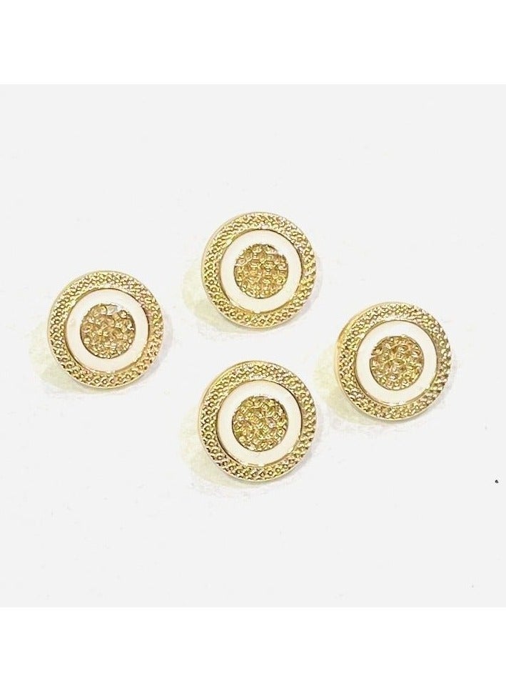 Abrar 8 Set Metal Snap Buttons For Men Saudi Thobe Size 12mm - Image 1