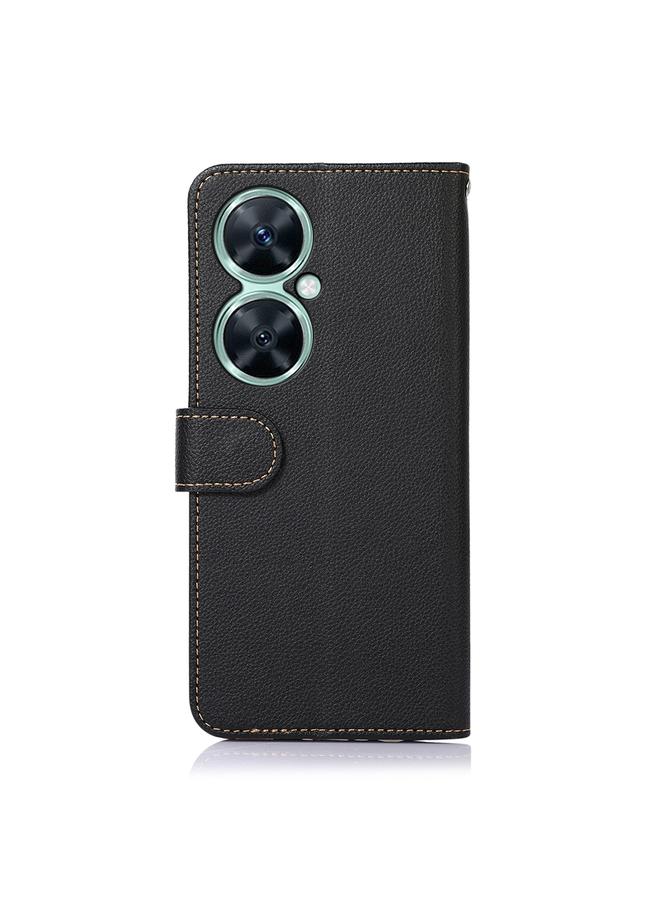 S-TOP Case For Huawei Nova 11i / Maimang 20 5G / Enjoy 60 Pro KHAZNEH Litchi Texture Leather RFID Phone Case - Image 3
