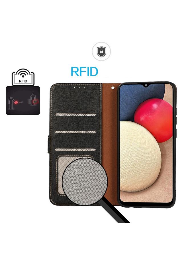 S-TOP Case For Huawei Nova 11i / Maimang 20 5G / Enjoy 60 Pro KHAZNEH Litchi Texture Leather RFID Phone Case - Image 4