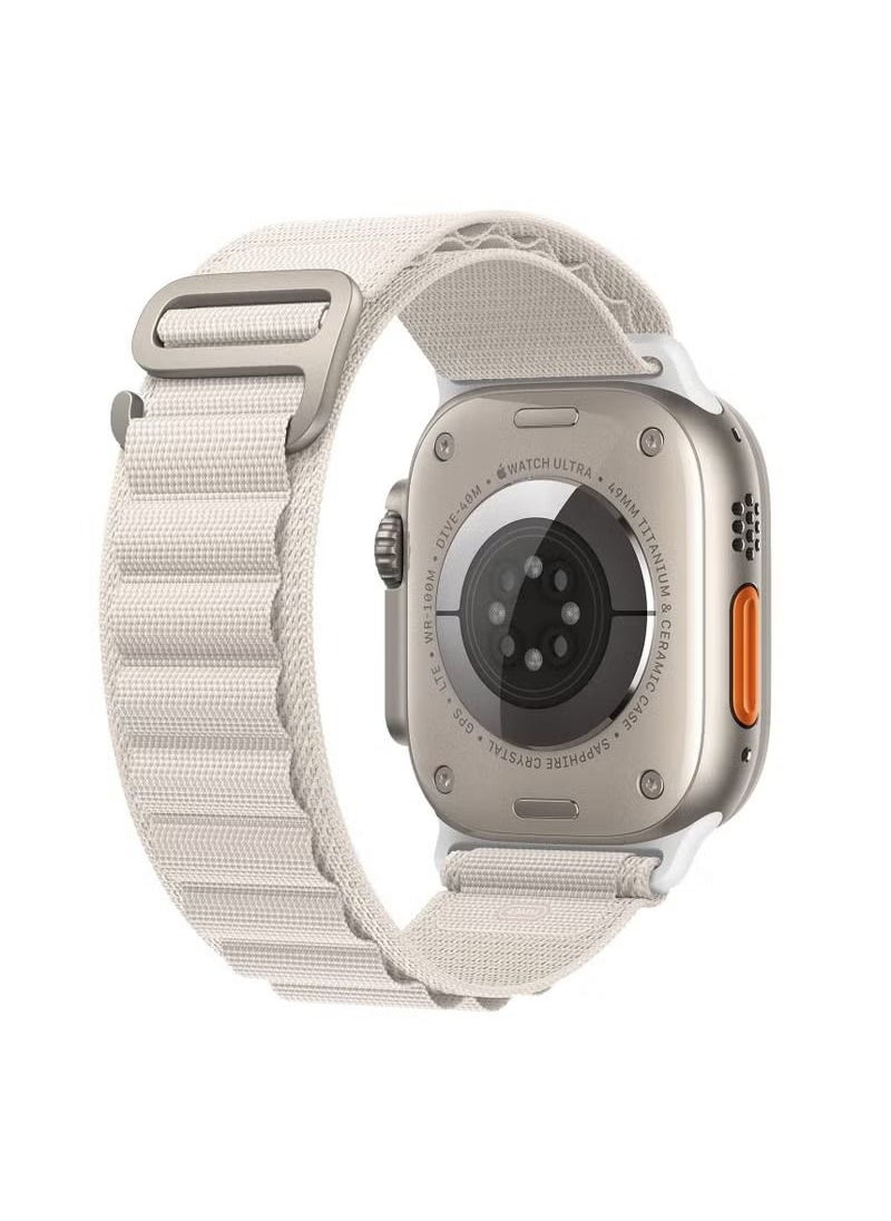vesus - Bonita Alpine Loop Nylon Bands 42mm/44mm/45mm/49mm Compatible with Apple Watch Ultra ,Adjustable Sport with Titanium G-Hook Braided bands for iWatch Series 8/7/6/5/4/3/2/1/SE,Women Men - Image 1