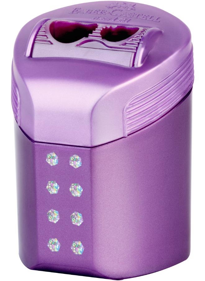 FABER-CASTELL - FC Double hole sharpener box RollOn Sparkle - Image 1