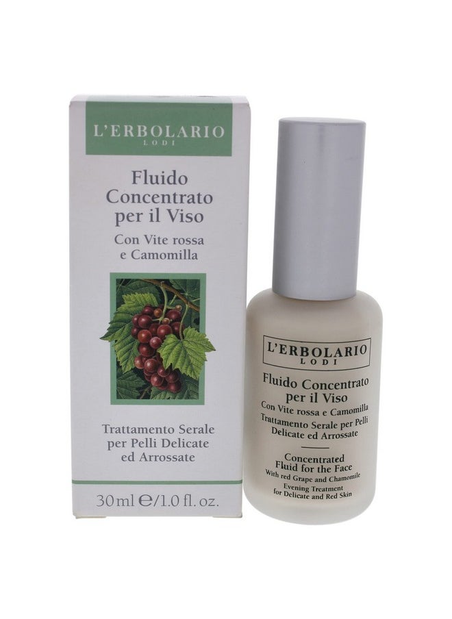 L'Erbolario Concentrated Fluid For The Face Evening Treatment For Delicate And Red Skin Infused With Red Grape And Chamomile Fastacting Helps Prevent Reddening 1.0 Oz  - Image 1