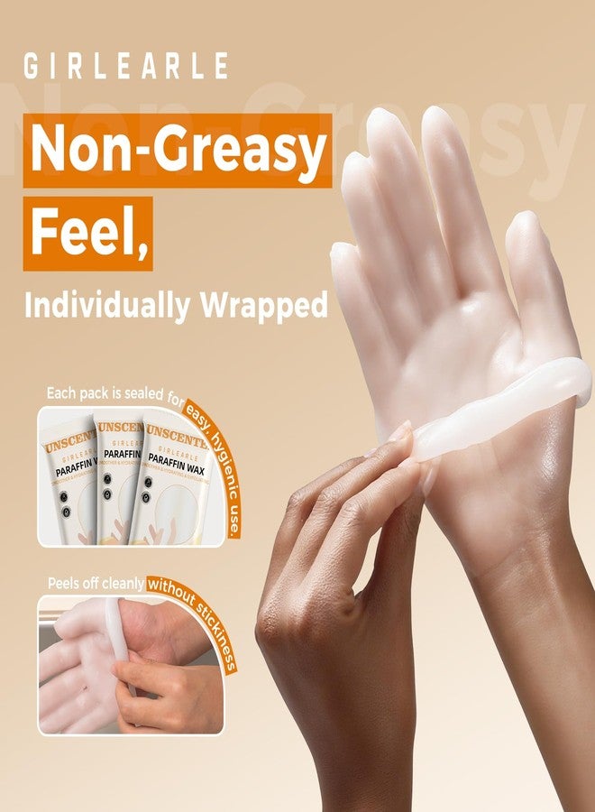 GIRLEARLE Paraffin Wax Refills 10 Packs Unscented for Paraffin Wax Bath Machine - for Dry Cracked Skin on Hands, Feet, Elbows - Moisturizing Hydration to Relieve Stiff Muscles & Joints - Image 3