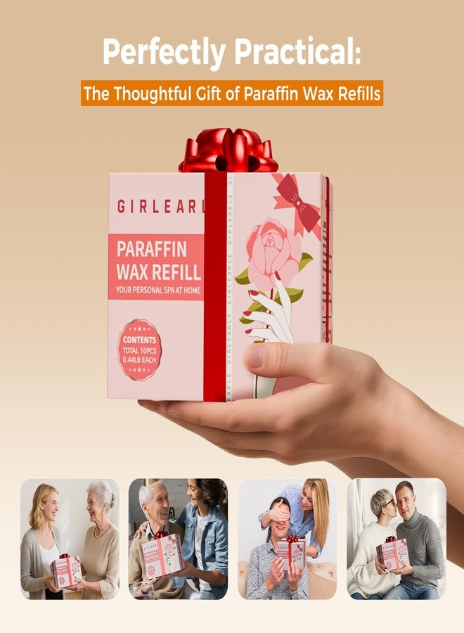 GIRLEARLE Paraffin Wax Refills 10 Packs Unscented for Paraffin Wax Bath Machine - for Dry Cracked Skin on Hands, Feet, Elbows - Moisturizing Hydration to Relieve Stiff Muscles & Joints - Image 4