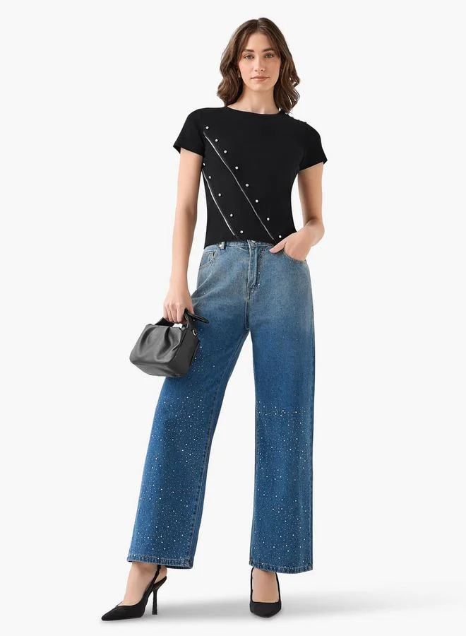 تواكستريمز 2Xtremz T-shirt with Embellished Detail