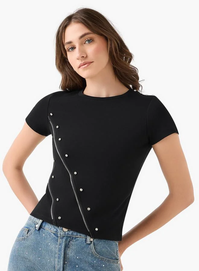 تواكستريمز 2Xtremz T-shirt with Embellished Detail