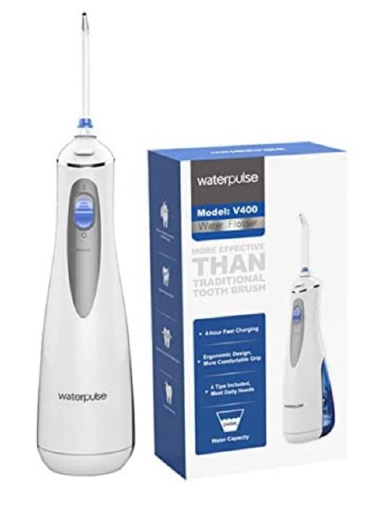 Waterpulse V400 جهاز الري بالفم المحمول USB قابل لإعادة الشحن جهاز تنظيف الأسنان بنفث الماء خزان المياه مقاوم للماء منظف تبييض الأسنان - Image 1