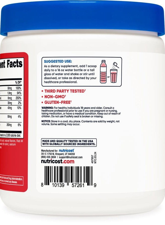 Nutricost Electrolyte Complex Powder (120 Servings, Fruit Punch) - Hydration Supplement Drink Mix with Vitamins and Minerals - Image 4