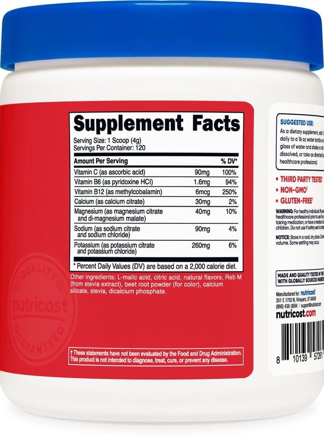 Nutricost Electrolyte Complex Powder (120 Servings, Fruit Punch) - Hydration Supplement Drink Mix with Vitamins and Minerals - Image 5