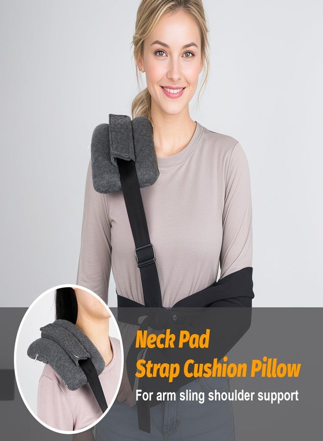 RoamReady Seat Belt Pillow for Mastectomy Post-Surgery, Heart Surgery Recovery Support Cushion Pad for Chest Chemo Port Pacemaker Bypass Hysterectomy Recovery Gifts for Women (Dark Gray) - Image 2