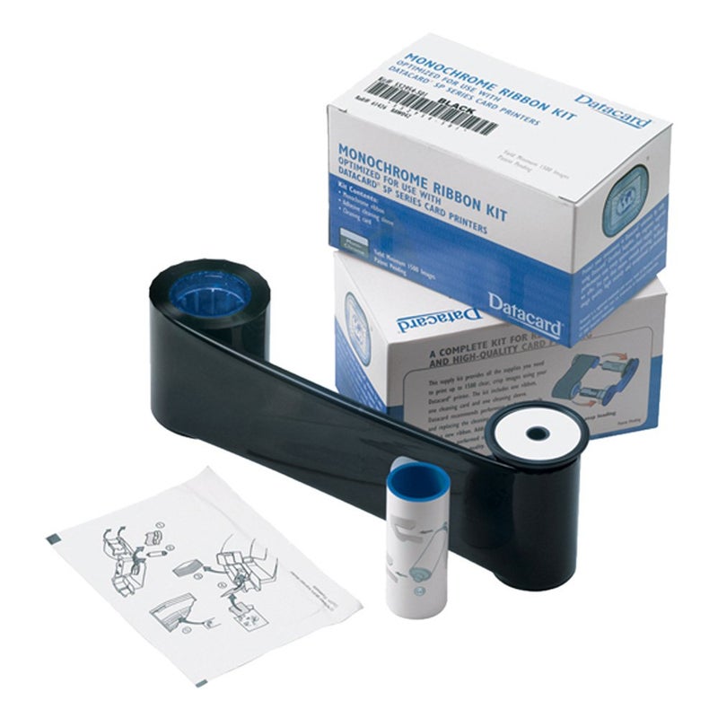 DATACARD طقم شريط أحادي اللون أبيض Datacard 532000-004 - 1,500 طباعة - Image 5