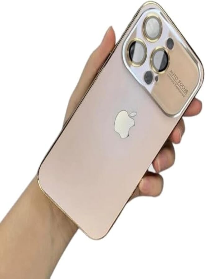 Next Store Premium Protection and Stylish Case for Your Phone, Perfect Protection, Case Compatible with iPhone 15 Pro Max, Easy Snap-On Cover, Premium Look (Gold)