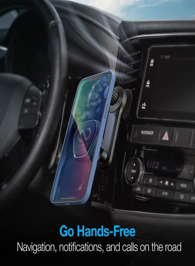 Naztech Elite Car Dashboard & Air Vent Cell Phone Holder Mount - Universal, Secure & Hands-Free Vehicle Accessory for iPhone & Android - Sturdy Vent Clip for Air Vents, Fits All Devices (Black) - Image 3