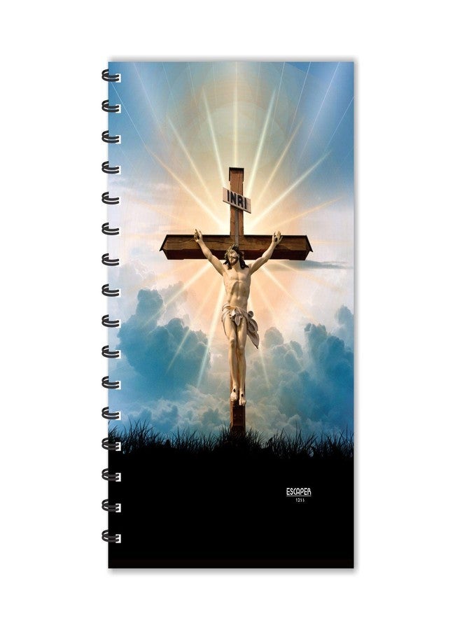ESCAPER Cross Notebook | Ruled - A5 Size 5.5 x 8.5 inch Notebook | Jesus Christ Notebook | Cross Notebook | Devotional Notebook Jesus Christ on Cross Notebook - Image 1